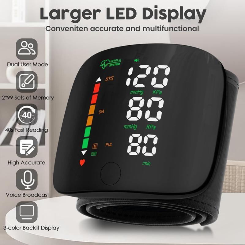 Final 3 Hours: 70%OFFπ₯ Wrist Blood Pressure Monitor Led Display,Touch Screen Wrist Blood Pressure Cuff