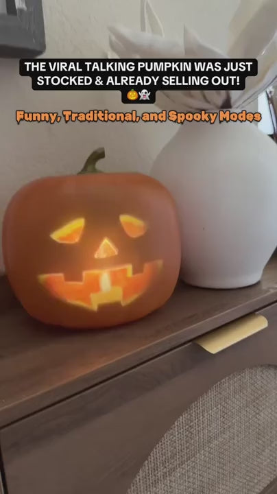 Jaberim' Jack 12" Animated Taling & Singing Pumpkin