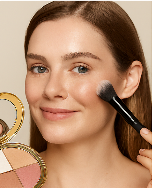Sale Happening Now:70%OFF🔥eye & cheek palette - eyeshadow and highlighter makeup (with Detachable Brush)