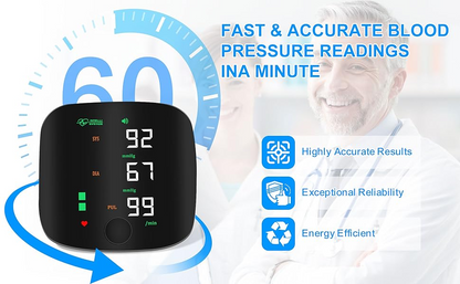 Final 3 Hours: 70%OFF🔥 Wrist Blood Pressure Monitor Led Display,Touch Screen Wrist Blood Pressure Cuff