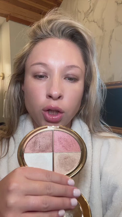 Sale Happening Now:70%OFF🔥eye & cheek palette - eyeshadow and highlighter makeup (with Detachable Brush)